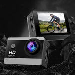 กล้องแอคชั่นหน้าจอ IPS HD ขนาด 2.0 นิ้ว มุมกว้าง