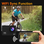 กล้องแอคชั่น I5-361 หน้าจอ IPS HD 2.0 นิ้ว มุมกว้าง 4K WiFi รุ่นมีรีโมทและไม่มีรีโมท