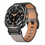 สายรัดนาฬิกาหนังสไตล์ Mecha สำหรับ Samsung Galaxy Watch Ultra 47 มม. / Ultra 2025