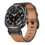 สายรัดนาฬิกาหนังสไตล์ Mecha สำหรับ Samsung Galaxy Watch Ultra 47 มม. / Ultra 2025