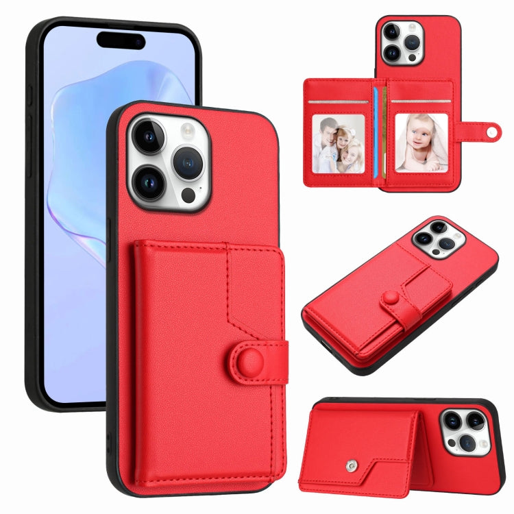 เคสโทรศัพท์กันขโมยแบบกระเป๋าใส่บัตรพร้อมปุ่มและ RFID สำหรับ iPhone 17 Pro Max, สำหรับ iPhone 17 Pro, สำหรับ iPhone 17, สำหรับ iPhone Air, สำหรับ iPhone 16 Pro Max, สำหรับ iPhone 16 Pro, สำหรับ iPhone 16 Plus, สำหรับ iPhone 16