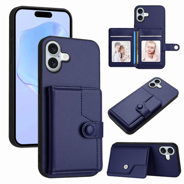 เคสโทรศัพท์กันขโมยแบบกระเป๋าใส่บัตรพร้อมปุ่มและ RFID สำหรับ iPhone 17 Pro Max, สำหรับ iPhone 17 Pro, สำหรับ iPhone 17, สำหรับ iPhone Air, สำหรับ iPhone 16 Pro Max, สำหรับ iPhone 16 Pro, สำหรับ iPhone 16 Plus, สำหรับ iPhone 16