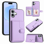 เคสโทรศัพท์กันขโมยแบบกระเป๋าใส่บัตรพร้อมปุ่มและ RFID สำหรับ iPhone 17 Pro Max, สำหรับ iPhone 17 Pro, สำหรับ iPhone 17, สำหรับ iPhone Air, สำหรับ iPhone 16 Pro Max, สำหรับ iPhone 16 Pro, สำหรับ iPhone 16 Plus, สำหรับ iPhone 16