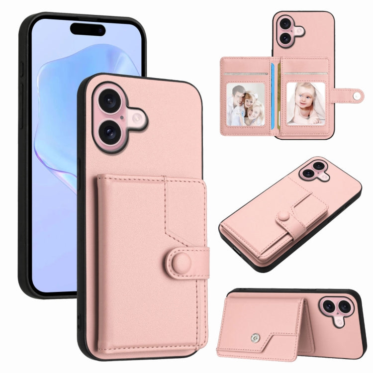 เคสโทรศัพท์กันขโมยแบบกระเป๋าใส่บัตรพร้อมปุ่มและ RFID สำหรับ iPhone 17 Pro Max, สำหรับ iPhone 17 Pro, สำหรับ iPhone 17, สำหรับ iPhone Air, สำหรับ iPhone 16 Pro Max, สำหรับ iPhone 16 Pro, สำหรับ iPhone 16 Plus, สำหรับ iPhone 16