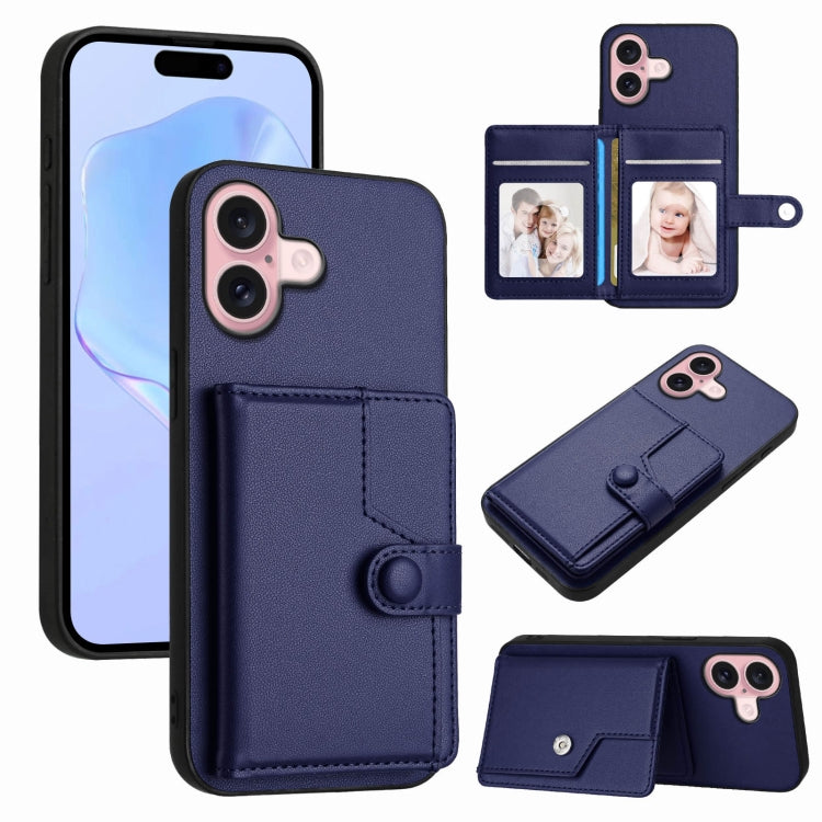 เคสโทรศัพท์กันขโมยแบบกระเป๋าใส่บัตรพร้อมปุ่มและ RFID สำหรับ iPhone 17 Pro Max, สำหรับ iPhone 17 Pro, สำหรับ iPhone 17, สำหรับ iPhone Air, สำหรับ iPhone 16 Pro Max, สำหรับ iPhone 16 Pro, สำหรับ iPhone 16 Plus, สำหรับ iPhone 16