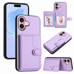 เคสโทรศัพท์กันขโมยแบบกระเป๋าใส่บัตรพร้อมปุ่มและ RFID สำหรับ iPhone 17 Pro Max, สำหรับ iPhone 17 Pro, สำหรับ iPhone 17, สำหรับ iPhone Air, สำหรับ iPhone 16 Pro Max, สำหรับ iPhone 16 Pro, สำหรับ iPhone 16 Plus, สำหรับ iPhone 16