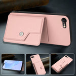 เคสโทรศัพท์กันขโมยแบบกระเป๋าใส่บัตรพร้อมปุ่มและ RFID สำหรับ iPhone SE 2022 / 2020, สำหรับ iPhone 13 Pro Max, สำหรับ iPhone 13 Pro, สำหรับ iPhone 13, สำหรับ iPhone 13 mini, สำหรับ iPhone 12, สำหรับ iPhone 12 Pro Max, สำหรับ iPhone 12 Pro
