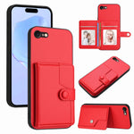 เคสโทรศัพท์กันขโมยแบบกระเป๋าใส่บัตรพร้อมปุ่มและ RFID สำหรับ iPhone SE 2022 / 2020, สำหรับ iPhone 13 Pro Max, สำหรับ iPhone 13 Pro, สำหรับ iPhone 13, สำหรับ iPhone 13 mini, สำหรับ iPhone 12, สำหรับ iPhone 12 Pro Max, สำหรับ iPhone 12 Pro