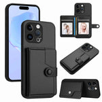 เคสโทรศัพท์กันขโมยแบบกระเป๋าใส่บัตรพร้อมปุ่มและ RFID สำหรับ iPhone SE 2022 / 2020, สำหรับ iPhone 13 Pro Max, สำหรับ iPhone 13 Pro, สำหรับ iPhone 13, สำหรับ iPhone 13 mini, สำหรับ iPhone 12, สำหรับ iPhone 12 Pro Max, สำหรับ iPhone 12 Pro