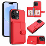 เคสโทรศัพท์กันขโมยแบบกระเป๋าใส่บัตรพร้อมปุ่มและ RFID สำหรับ iPhone SE 2022 / 2020, สำหรับ iPhone 13 Pro Max, สำหรับ iPhone 13 Pro, สำหรับ iPhone 13, สำหรับ iPhone 13 mini, สำหรับ iPhone 12, สำหรับ iPhone 12 Pro Max, สำหรับ iPhone 12 Pro