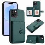 เคสโทรศัพท์กันขโมยแบบกระเป๋าใส่บัตรพร้อมปุ่มและ RFID สำหรับ iPhone SE 2022 / 2020, สำหรับ iPhone 13 Pro Max, สำหรับ iPhone 13 Pro, สำหรับ iPhone 13, สำหรับ iPhone 13 mini, สำหรับ iPhone 12, สำหรับ iPhone 12 Pro Max, สำหรับ iPhone 12 Pro