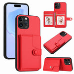 เคสโทรศัพท์กันขโมยแบบกระเป๋าใส่บัตรพร้อมปุ่มและ RFID สำหรับ iPhone SE 2022 / 2020, สำหรับ iPhone 13 Pro Max, สำหรับ iPhone 13 Pro, สำหรับ iPhone 13, สำหรับ iPhone 13 mini, สำหรับ iPhone 12, สำหรับ iPhone 12 Pro Max, สำหรับ iPhone 12 Pro