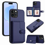 เคสโทรศัพท์กันขโมยแบบกระเป๋าใส่บัตรพร้อมปุ่มและ RFID สำหรับ iPhone SE 2022 / 2020, สำหรับ iPhone 13 Pro Max, สำหรับ iPhone 13 Pro, สำหรับ iPhone 13, สำหรับ iPhone 13 mini, สำหรับ iPhone 12, สำหรับ iPhone 12 Pro Max, สำหรับ iPhone 12 Pro