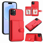 เคสโทรศัพท์กันขโมยแบบกระเป๋าใส่บัตรพร้อมปุ่มและ RFID สำหรับ iPhone 12 mini, สำหรับ iPhone 11 Pro Max, สำหรับ iPhone 11, สำหรับ iPhone 11 Pro, สำหรับ iPhone XS / X, สำหรับ iPhone XR, สำหรับ iPhone XS Max, สำหรับ iPhone 8 Plus / 7 Plus
