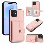 เคสโทรศัพท์กันขโมยแบบกระเป๋าใส่บัตรพร้อมปุ่มและ RFID สำหรับ iPhone 12 mini, สำหรับ iPhone 11 Pro Max, สำหรับ iPhone 11, สำหรับ iPhone 11 Pro, สำหรับ iPhone XS / X, สำหรับ iPhone XR, สำหรับ iPhone XS Max, สำหรับ iPhone 8 Plus / 7 Plus