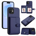 เคสโทรศัพท์กันขโมยแบบกระเป๋าใส่บัตรพร้อมปุ่มและ RFID สำหรับ iPhone 12 mini, สำหรับ iPhone 11 Pro Max, สำหรับ iPhone 11, สำหรับ iPhone 11 Pro, สำหรับ iPhone XS / X, สำหรับ iPhone XR, สำหรับ iPhone XS Max, สำหรับ iPhone 8 Plus / 7 Plus