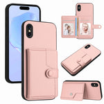 เคสโทรศัพท์กันขโมยแบบกระเป๋าใส่บัตรพร้อมปุ่มและ RFID สำหรับ iPhone 12 mini, สำหรับ iPhone 11 Pro Max, สำหรับ iPhone 11, สำหรับ iPhone 11 Pro, สำหรับ iPhone XS / X, สำหรับ iPhone XR, สำหรับ iPhone XS Max, สำหรับ iPhone 8 Plus / 7 Plus