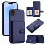 เคสโทรศัพท์กันขโมยแบบกระเป๋าใส่บัตรพร้อมปุ่มและ RFID สำหรับ iPhone 12 mini, สำหรับ iPhone 11 Pro Max, สำหรับ iPhone 11, สำหรับ iPhone 11 Pro, สำหรับ iPhone XS / X, สำหรับ iPhone XR, สำหรับ iPhone XS Max, สำหรับ iPhone 8 Plus / 7 Plus