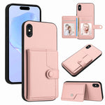 เคสโทรศัพท์กันขโมยแบบกระเป๋าใส่บัตรพร้อมปุ่มและ RFID สำหรับ iPhone 12 mini, สำหรับ iPhone 11 Pro Max, สำหรับ iPhone 11, สำหรับ iPhone 11 Pro, สำหรับ iPhone XS / X, สำหรับ iPhone XR, สำหรับ iPhone XS Max, สำหรับ iPhone 8 Plus / 7 Plus