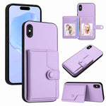เคสโทรศัพท์กันขโมยแบบกระเป๋าใส่บัตรพร้อมปุ่มและ RFID สำหรับ iPhone 12 mini, สำหรับ iPhone 11 Pro Max, สำหรับ iPhone 11, สำหรับ iPhone 11 Pro, สำหรับ iPhone XS / X, สำหรับ iPhone XR, สำหรับ iPhone XS Max, สำหรับ iPhone 8 Plus / 7 Plus