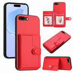 เคสโทรศัพท์กันขโมยแบบกระเป๋าใส่บัตรพร้อมปุ่มและ RFID สำหรับ iPhone 12 mini, สำหรับ iPhone 11 Pro Max, สำหรับ iPhone 11, สำหรับ iPhone 11 Pro, สำหรับ iPhone XS / X, สำหรับ iPhone XR, สำหรับ iPhone XS Max, สำหรับ iPhone 8 Plus / 7 Plus