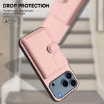 เคสโทรศัพท์กันขโมยแบบกระเป๋าใส่บัตรพร้อมปุ่มและ RFID สำหรับ iPhone 17 Pro Max, สำหรับ iPhone 17 Pro, สำหรับ iPhone 17, สำหรับ iPhone Air, สำหรับ iPhone 16 Pro Max, สำหรับ iPhone 16 Pro, สำหรับ iPhone 16 Plus, สำหรับ iPhone 16