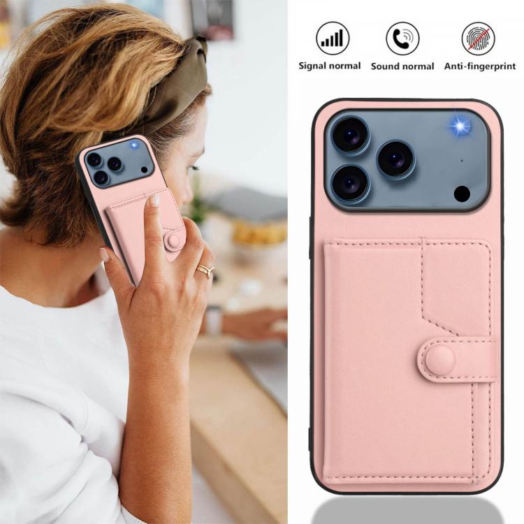เคสโทรศัพท์กันขโมยแบบกระเป๋าใส่บัตรพร้อมปุ่มและ RFID สำหรับ iPhone 17 Pro Max, สำหรับ iPhone 17 Pro, สำหรับ iPhone 17, สำหรับ iPhone Air, สำหรับ iPhone 16 Pro Max, สำหรับ iPhone 16 Pro, สำหรับ iPhone 16 Plus, สำหรับ iPhone 16