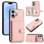 เคสโทรศัพท์กันขโมยแบบกระเป๋าใส่บัตรพร้อมปุ่มและ RFID สำหรับ iPhone 17 Pro Max, สำหรับ iPhone 17 Pro, สำหรับ iPhone 17, สำหรับ iPhone Air, สำหรับ iPhone 16 Pro Max, สำหรับ iPhone 16 Pro, สำหรับ iPhone 16 Plus, สำหรับ iPhone 16