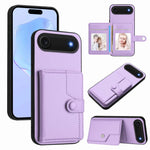 เคสโทรศัพท์กันขโมยแบบกระเป๋าใส่บัตรพร้อมปุ่มและ RFID สำหรับ iPhone 17 Pro Max, สำหรับ iPhone 17 Pro, สำหรับ iPhone 17, สำหรับ iPhone Air, สำหรับ iPhone 16 Pro Max, สำหรับ iPhone 16 Pro, สำหรับ iPhone 16 Plus, สำหรับ iPhone 16