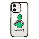Simple Illustration Pattern Full Coverage Phone Case, For iPhone 12 mini
