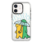 Simple Illustration Pattern Full Coverage Phone Case, For iPhone 12 mini