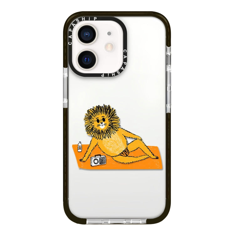 Simple Illustration Pattern Full Coverage Phone Case, For iPhone 12 mini