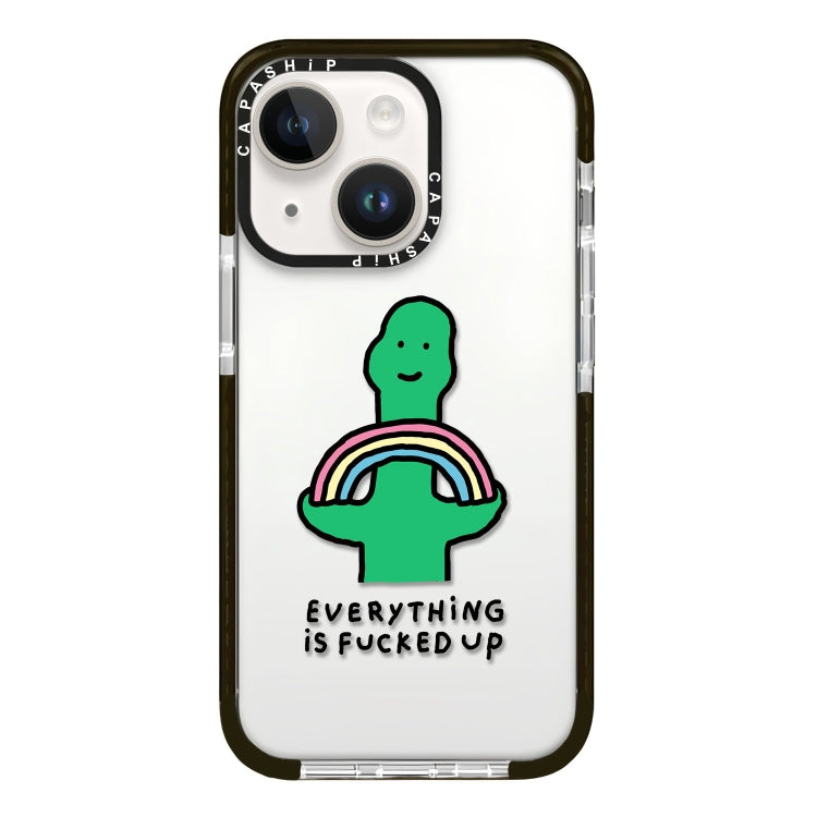Simple Illustration Pattern Full Coverage Phone Case, For iPhone 14