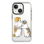 Simple Illustration Pattern Full Coverage Phone Case, For iPhone 14 Plus
