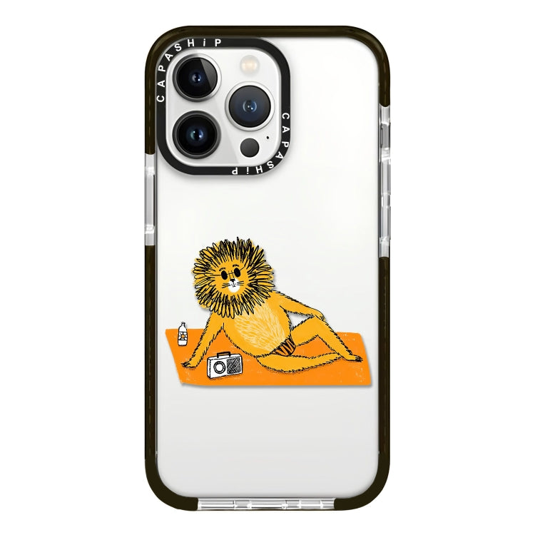 Simple Illustration Pattern Full Coverage Phone Case, For iPhone 14 Pro