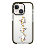 Simple Illustration Pattern Full Coverage Phone Case, For iPhone 15