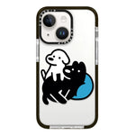 Simple Illustration Pattern Full Coverage Phone Case, For iPhone 15 Plus