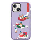 Simple Illustration Pattern Full Coverage Phone Case, For iPhone 15 Plus