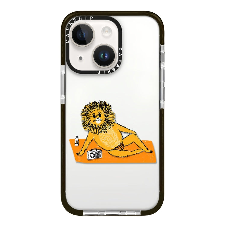 Simple Illustration Pattern Full Coverage Phone Case, For iPhone 15 Plus