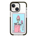 Simple Illustration Pattern Full Coverage Phone Case, For iPhone 15 Plus