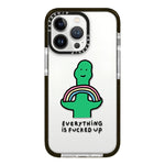 Simple Illustration Pattern Full Coverage Phone Case, For iPhone 15 Pro