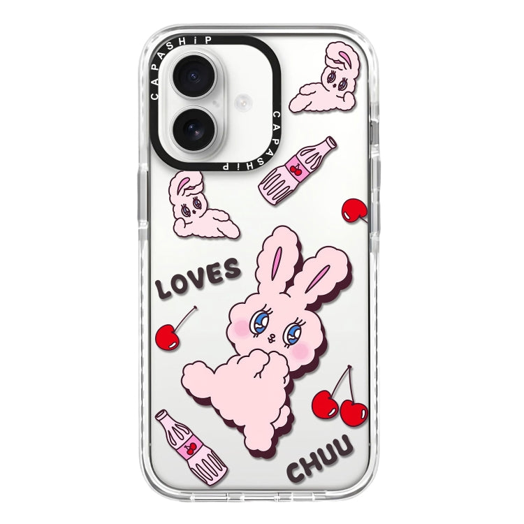 Simple Illustration Pattern Full Coverage Phone Case, For iPhone 16 Plus