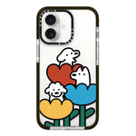 Simple Illustration Pattern Full Coverage Phone Case, For iPhone 16 Plus