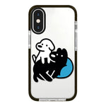 Simple Illustration Pattern Full Coverage Phone Case, For iPhone XS Max