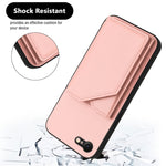 เคสโทรศัพท์สัมผัสผิวสกินพร้อมช่องใส่บัตรสี่ช่องและสายรัดข้อมือ สำหรับ iPhone 7 / 8 / SE 2020 2022, สำหรับ iPhone 13 Pro Max, สำหรับ iPhone 13 Pro, สำหรับ iPhone 13, สำหรับ iPhone 13 mini, สำหรับ iPhone 12, สำหรับ iPhone 12 Pro Max, สำหรับ iPhone 12 Pro