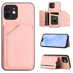 เคสโทรศัพท์สัมผัสผิวสกินพร้อมช่องใส่บัตรสี่ช่องและสายรัดข้อมือ สำหรับ iPhone 12 mini, สำหรับ iPhone 11 Pro Max, สำหรับ iPhone 11, สำหรับ iPhone 11 Pro, สำหรับ iPhone X / XS, สำหรับ iPhone XR, สำหรับ iPhone XS Max, สำหรับ iPhone 7 Plus / 8 Plus