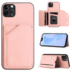 เคสโทรศัพท์สัมผัสผิวสกินพร้อมช่องใส่บัตรสี่ช่องและสายรัดข้อมือ สำหรับ iPhone 12 mini, สำหรับ iPhone 11 Pro Max, สำหรับ iPhone 11, สำหรับ iPhone 11 Pro, สำหรับ iPhone X / XS, สำหรับ iPhone XR, สำหรับ iPhone XS Max, สำหรับ iPhone 7 Plus / 8 Plus