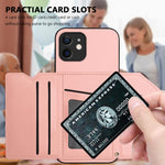 เคสโทรศัพท์สัมผัสผิวสกินพร้อมช่องใส่บัตรสี่ช่องและสายรัดข้อมือ สำหรับ iPhone 12 mini, สำหรับ iPhone 11 Pro Max, สำหรับ iPhone 11, สำหรับ iPhone 11 Pro, สำหรับ iPhone X / XS, สำหรับ iPhone XR, สำหรับ iPhone XS Max, สำหรับ iPhone 7 Plus / 8 Plus