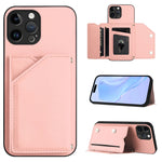 เคสโทรศัพท์สัมผัสผิวสกินพร้อมช่องใส่บัตรสี่ช่องและสายรัดข้อมือ สำหรับ iPhone 7 / 8 / SE 2020 2022, สำหรับ iPhone 13 Pro Max, สำหรับ iPhone 13 Pro, สำหรับ iPhone 13, สำหรับ iPhone 13 mini, สำหรับ iPhone 12, สำหรับ iPhone 12 Pro Max, สำหรับ iPhone 12 Pro