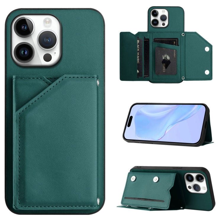 เคสโทรศัพท์สัมผัสผิวสกินพร้อมช่องใส่บัตรสี่ช่องและสายรัดข้อมือ สำหรับ iPhone 17 Pro Max, สำหรับ iPhone 17 Pro, สำหรับ iPhone 17, สำหรับ iPhone Air, สำหรับ iPhone 16 Pro Max, สำหรับ iPhone 16 Pro, สำหรับ iPhone 16 Plus, สำหรับ iPhone 16
